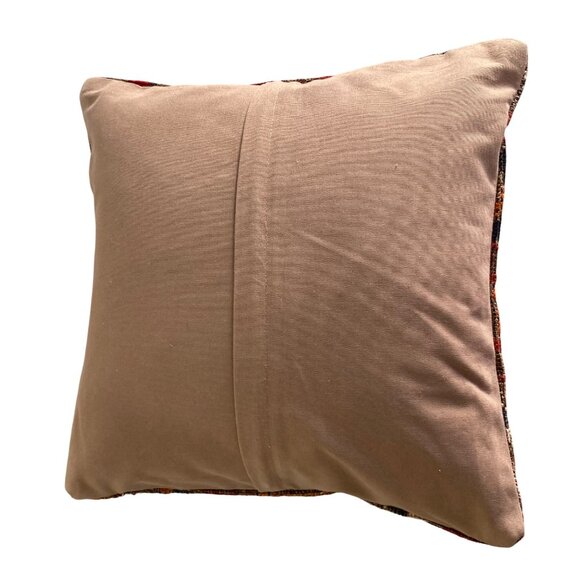 Vintage Moroccan Style Kilim Cushion Throw Pillow Bohemian Modern Down Filled - Picture 3 of 4